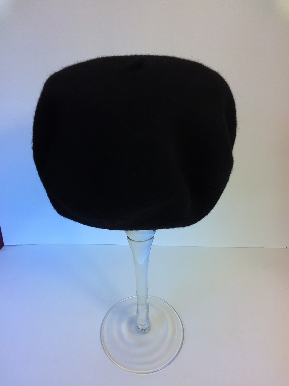 Wool Black Beret Like New
